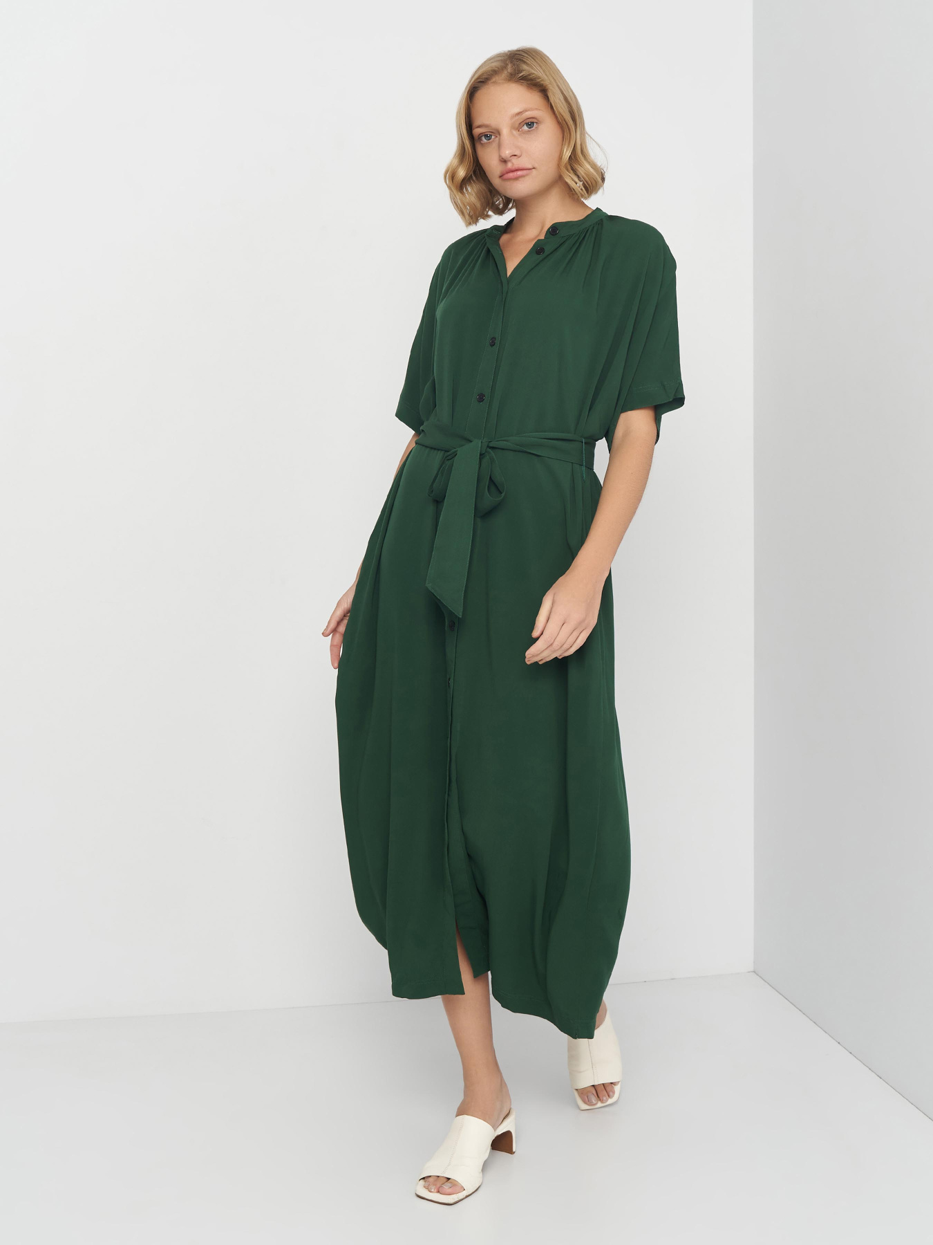 Платье макси H&M модель 6520683abr_Зеленый Фото