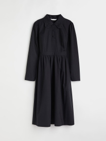 Платье миди H&M модель 1061379ral_Черный Платье миди H&M модель 1061379ral_Черный Фото