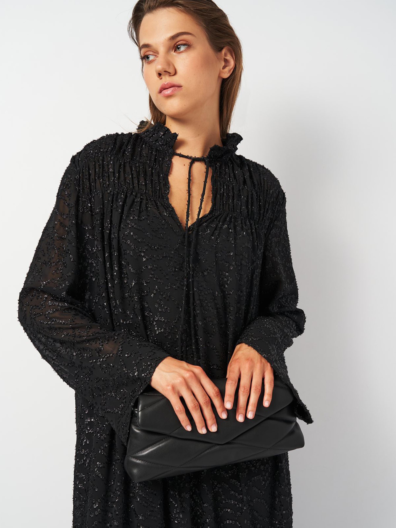 Платье макси H&M модель 1049313ral_Черный Фото