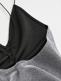 Платье мини H&M модель 1090752arl_Серебристый Платье мини H&M модель 1090752arl_Серебристый Фото