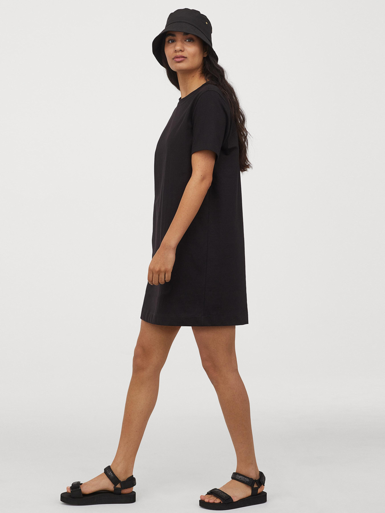 Сукня-футболка H&M модель 8414343wer_Черный Фото