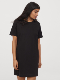 Сукня-футболка H&M модель 8414343wer_Черный Фото