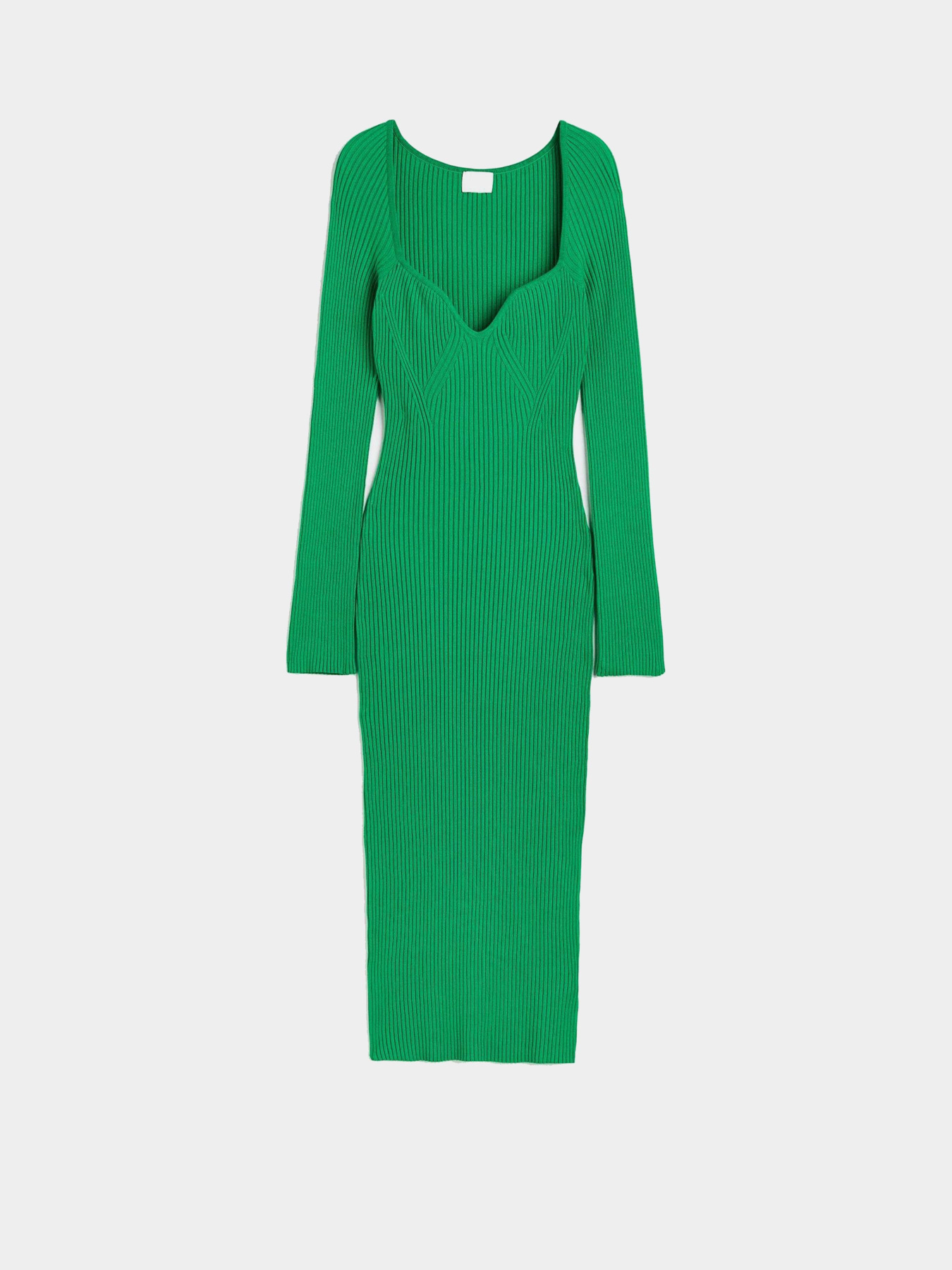 Платье миди H&M модель 3001165wer_Зеленый Фото