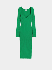 Платье миди H&M модель 3001165wer_Зеленый Фото