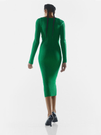 Сукня міді H&M модель 3001165wer_Зеленый Фото