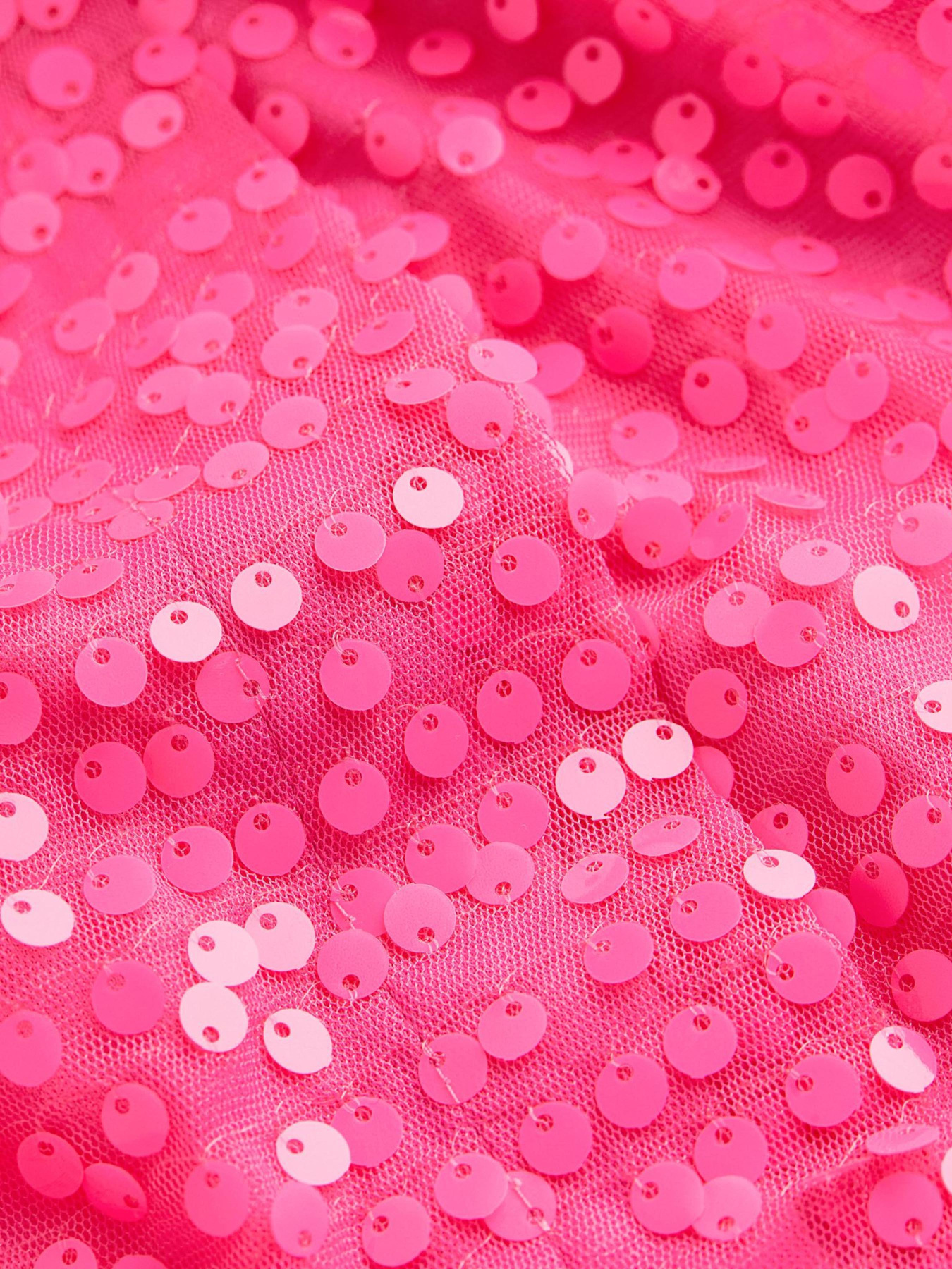 Платье мини H&M модель 1125014wer_Ярко-розовый Фото