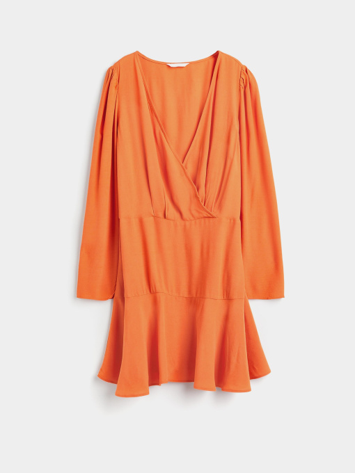 Платье мини H&M модель 1113789wer_Оранжевый Фото