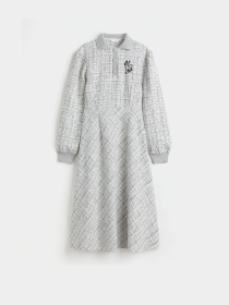 Платье миди H&M модель 1044832ral_Бело-черный Фото