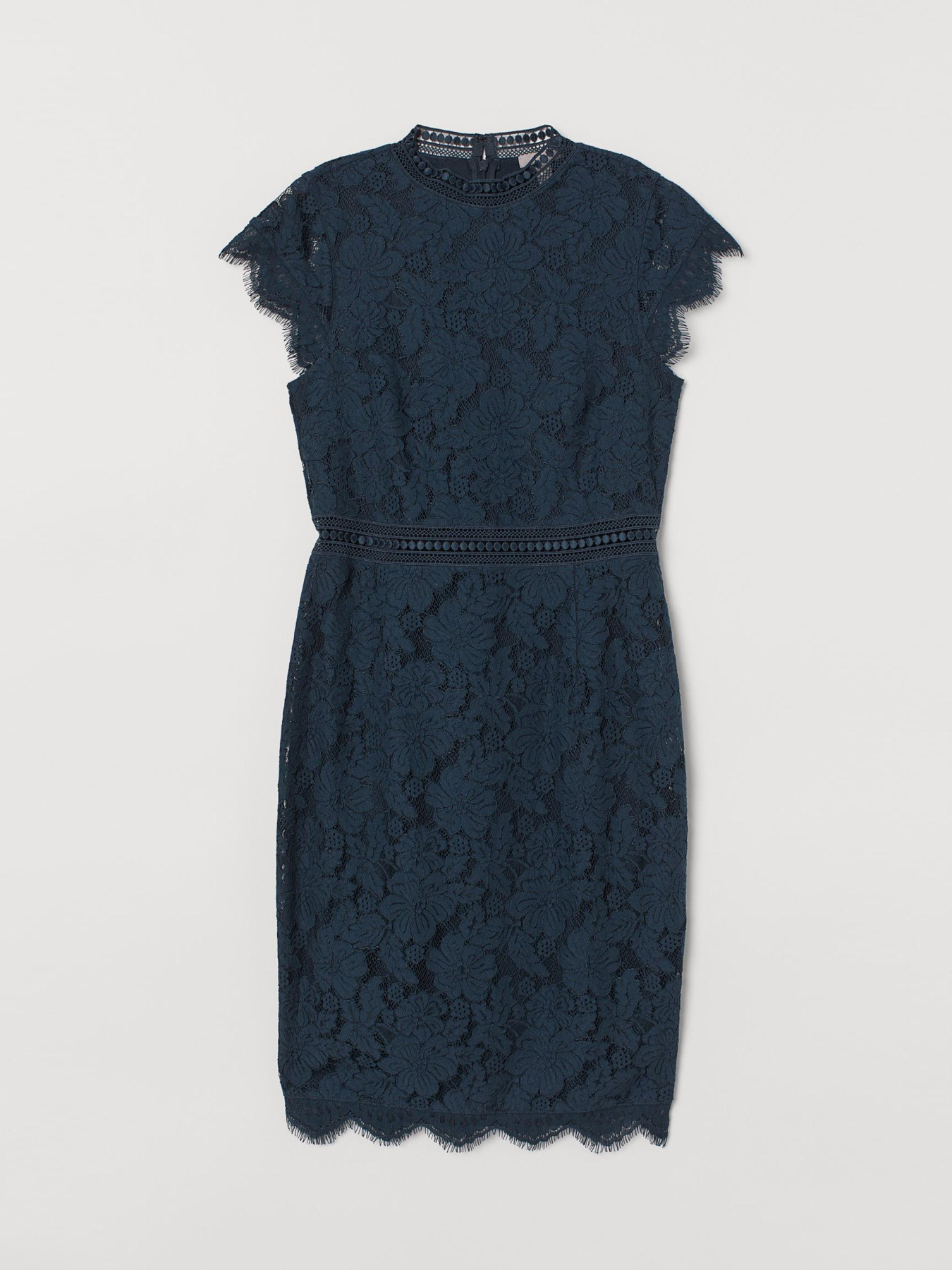 Платье миди H&M модель 7703361wer_Темно-синий Фото