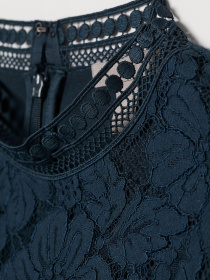 Платье миди H&M модель 7703361wer_Темно-синий Фото