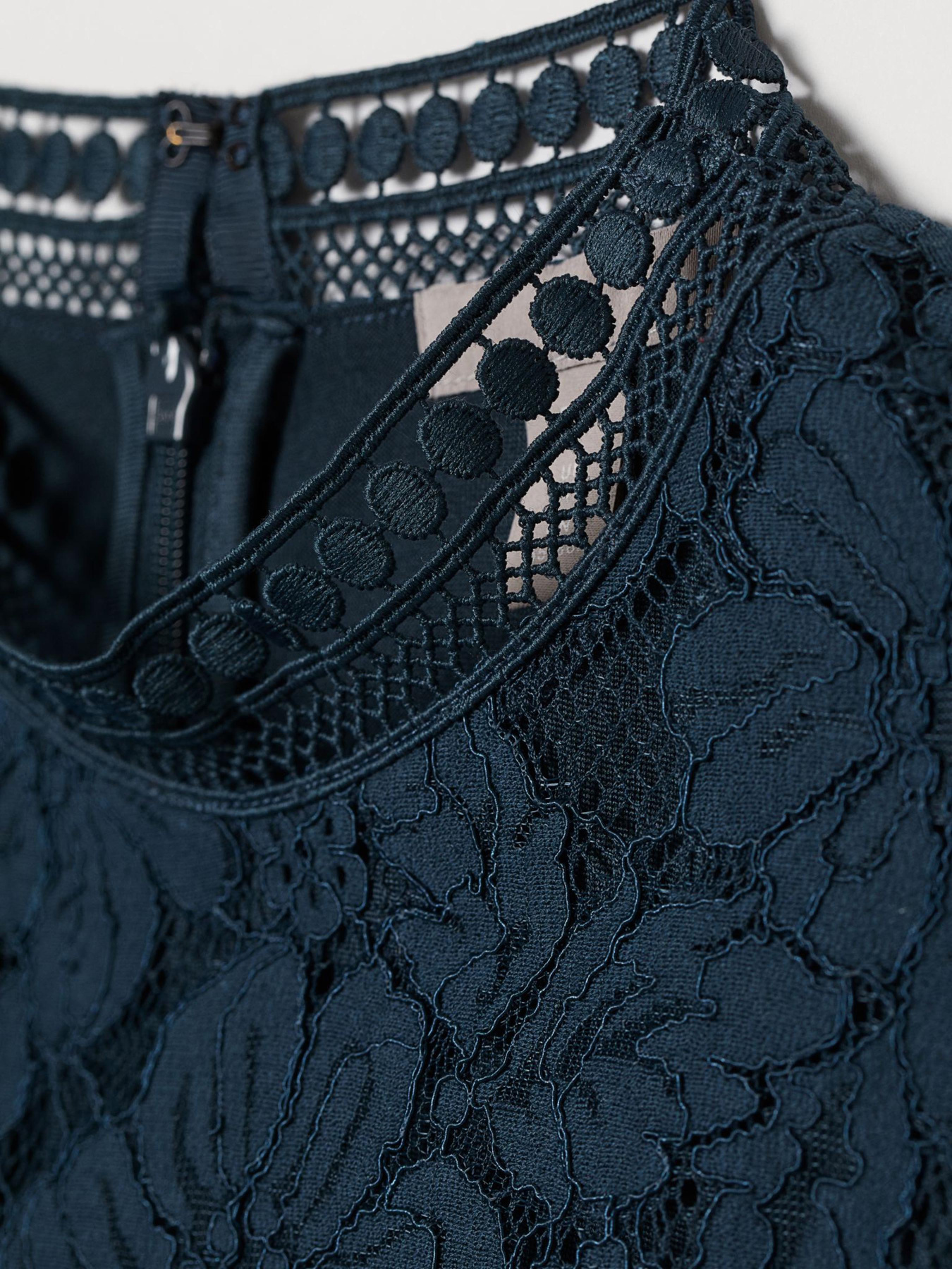 Платье миди H&M модель 7703361wer_Темно-синий Фото