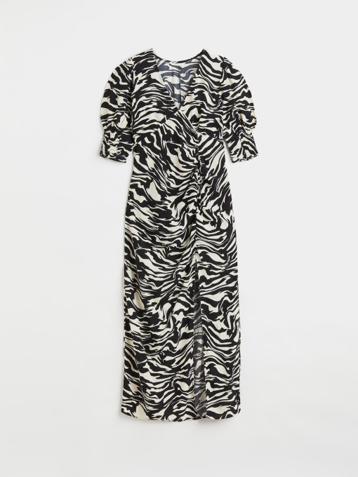 Платье миди H&M модель 10884196wer_Черно-белый Фото