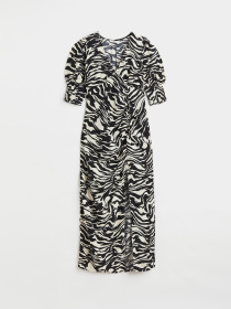 Платье миди H&M модель 10884196wer_Черно-белый Фото