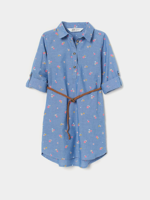 Платье миди H&M модель 9258733kwer_Синий Фото