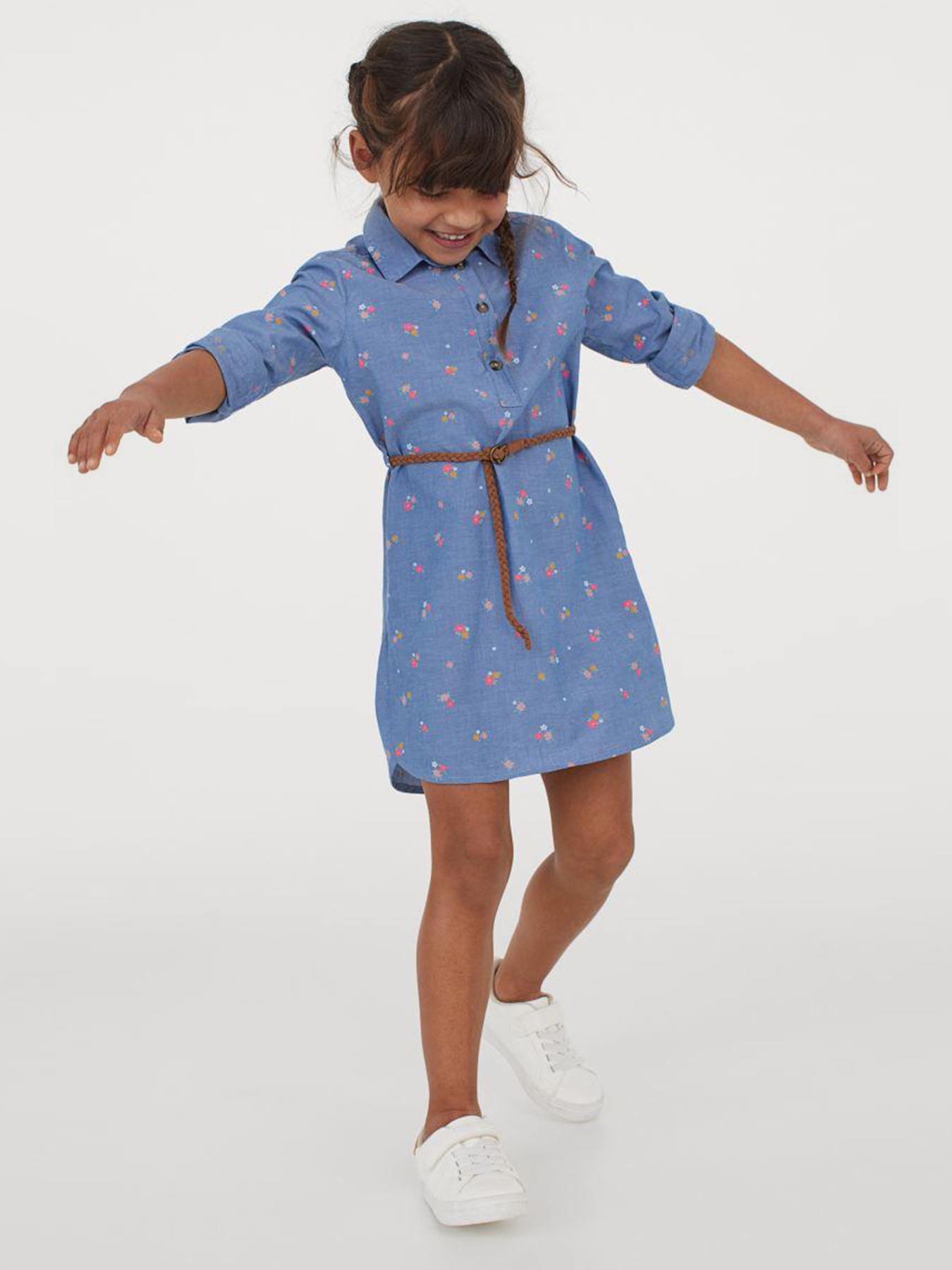 Платье миди H&M модель 9258733kwer_Синий Фото