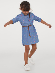 Платье миди H&M модель 9258733kwer_Синий Фото