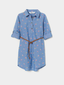 Платье миди H&M модель 9258733kwer_Синий Фото