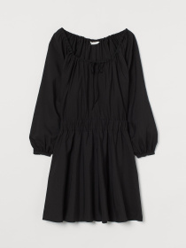 Платье мини H&M модель 9708423wer_Черный Фото