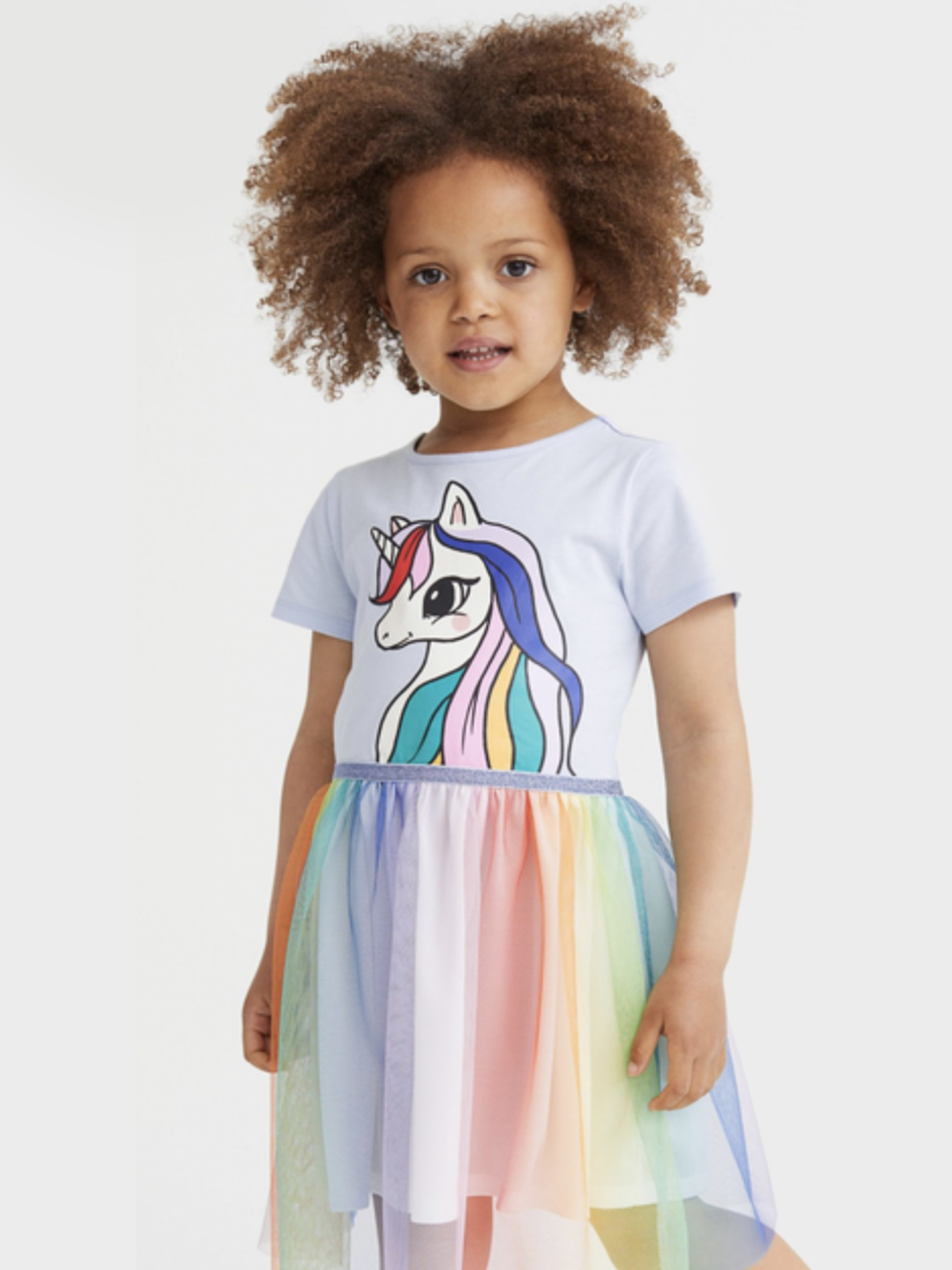 Платье миди H&M модель 9318966kwer_Голубой Фото