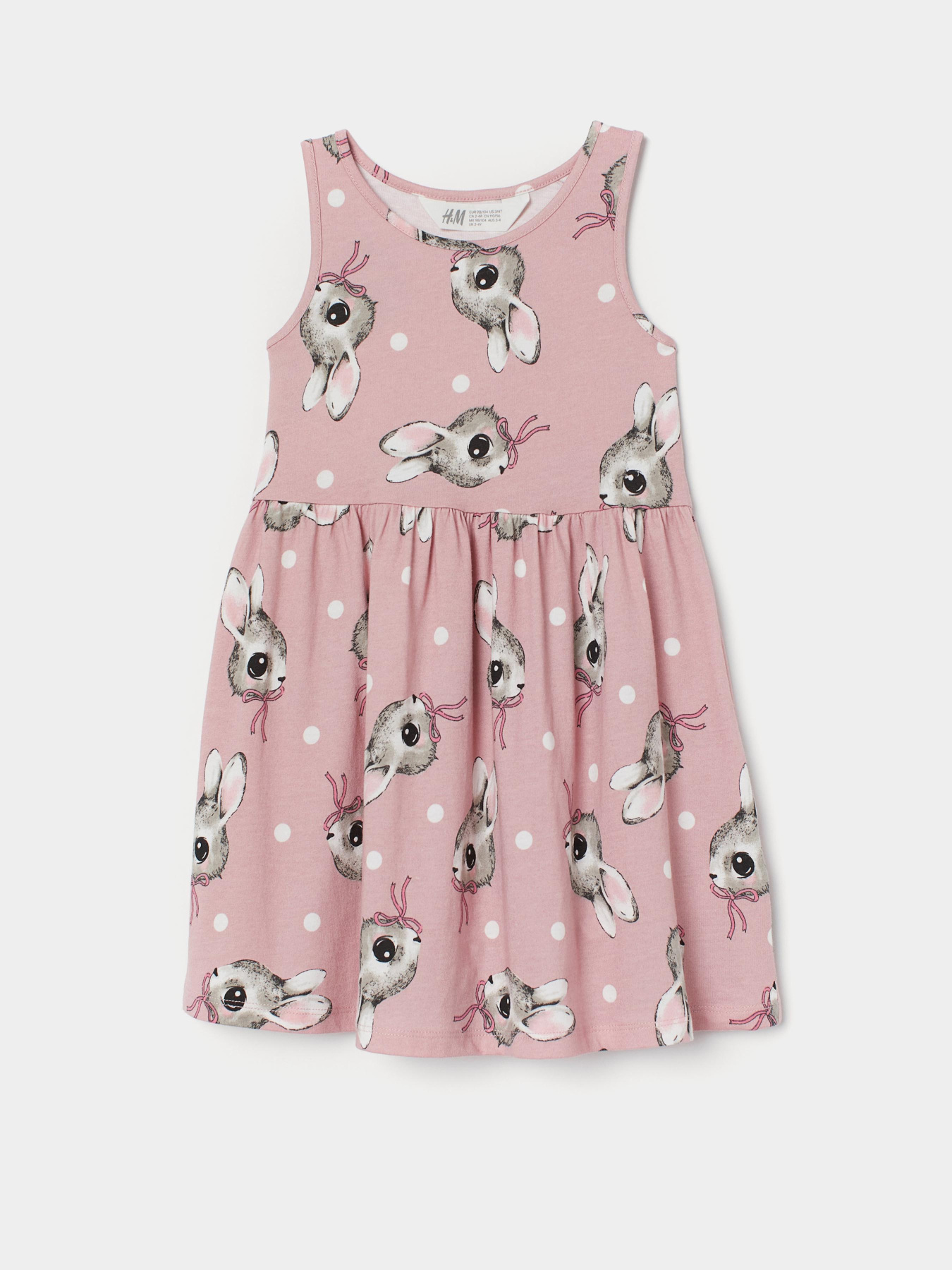 Платье миди H&M модель 8705303kwer_Розово-серый Фото