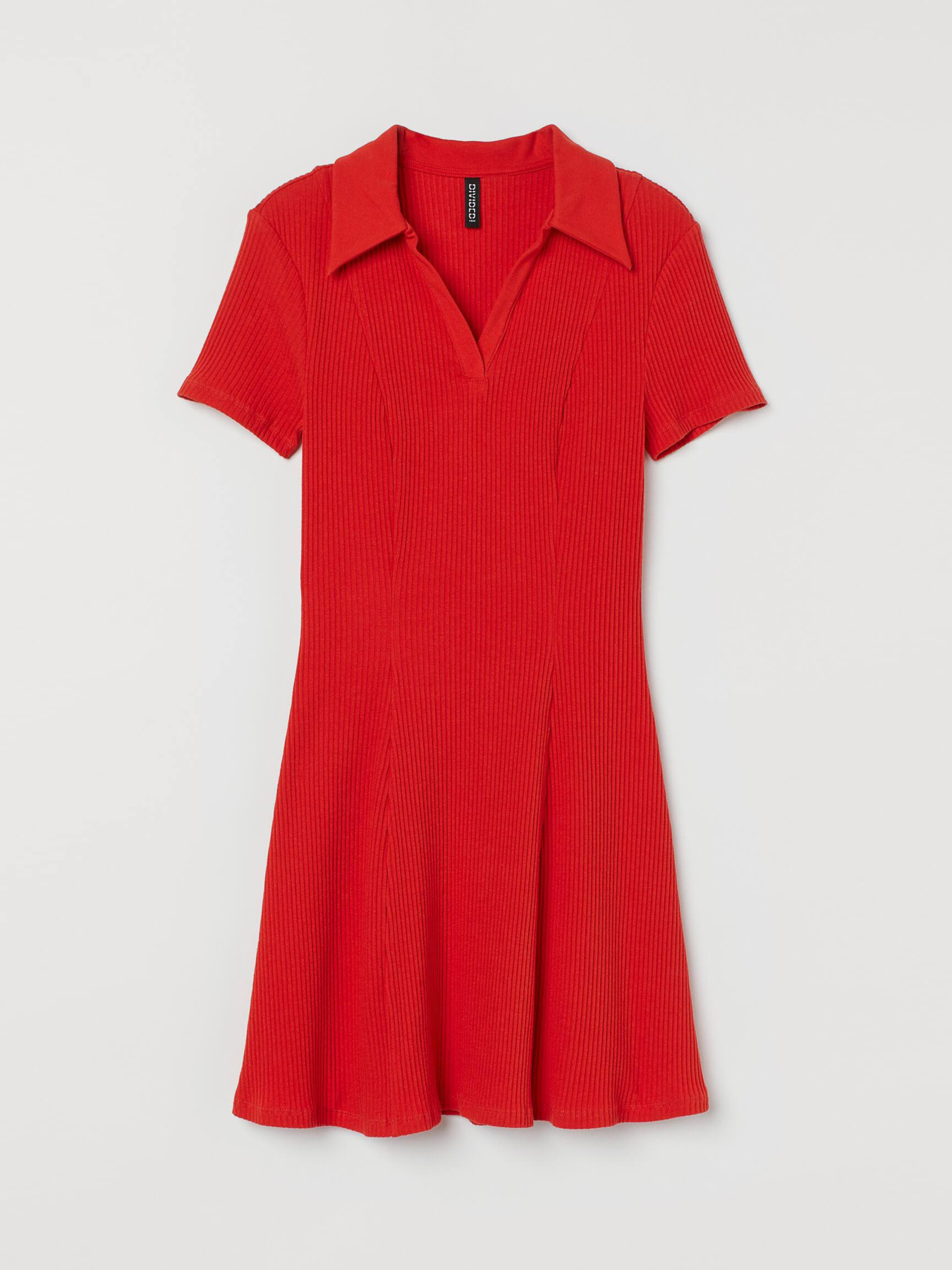 Платье мини H&M модель 9812993wer_Красный Фото