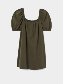 Платье мини H&M модель 8568481wer_Хаки Фото