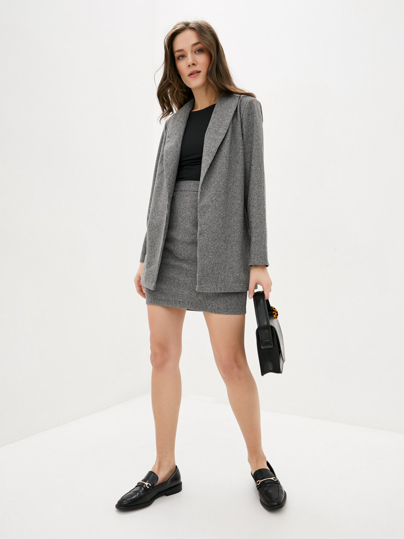 Повсякденний костюм ISSA Plus модель 12336_gray Фото