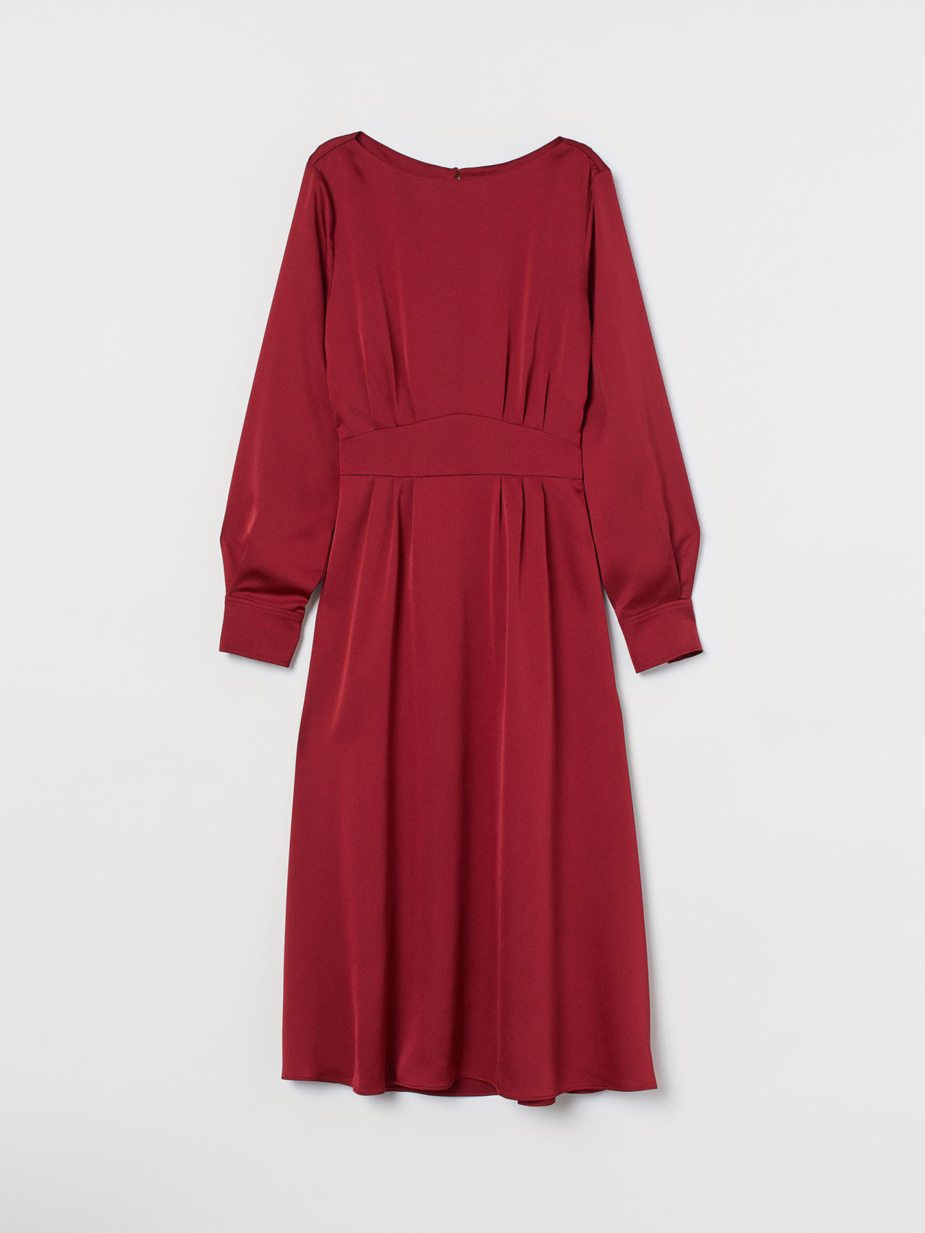 Сукня міді H&M модель 9047522wer_Бордовый Фото