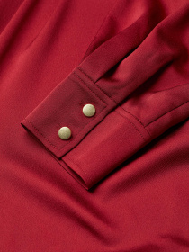 Сукня міді H&M модель 9047522wer_Бордовый Фото