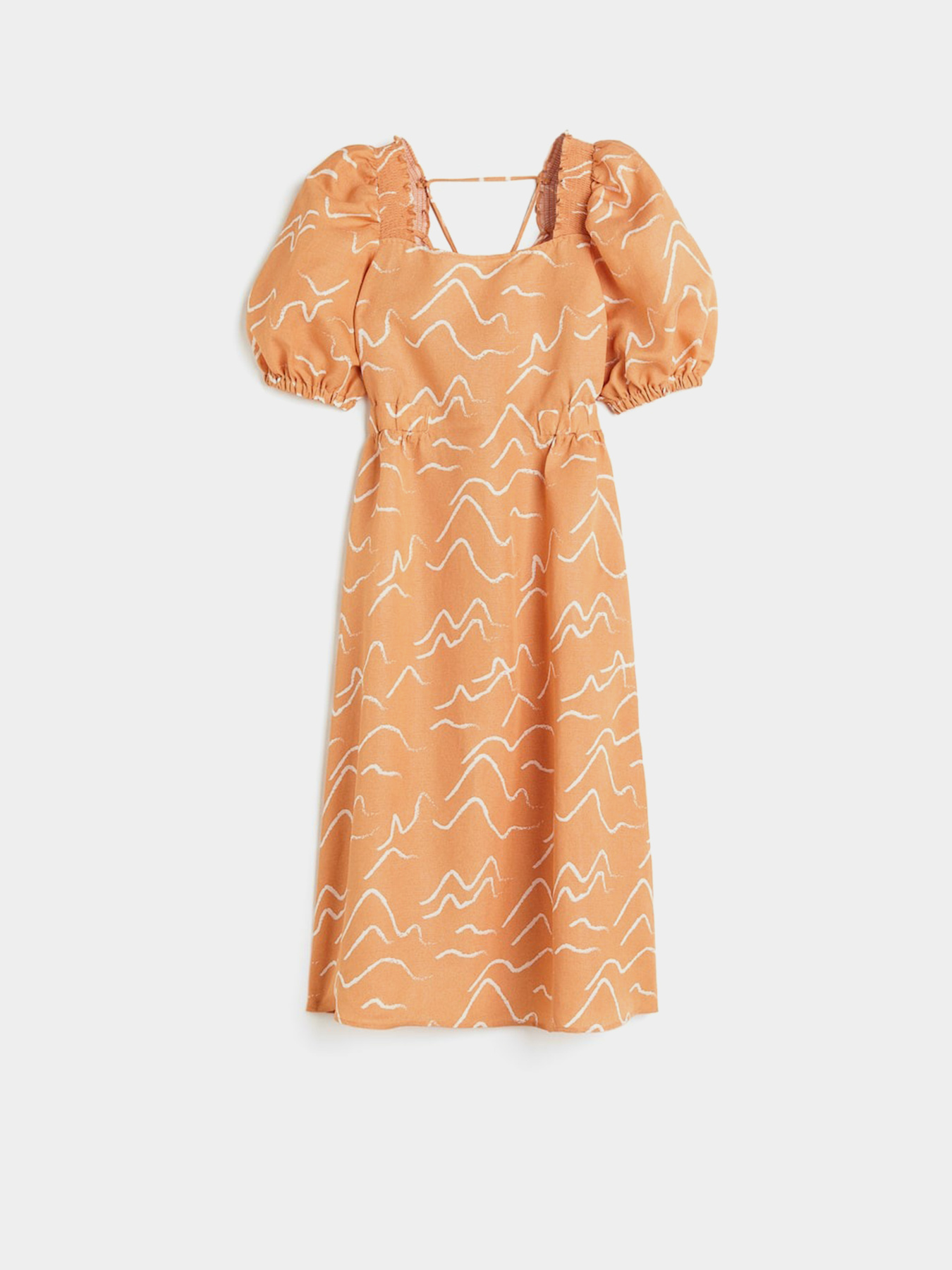 Платье миди H&M модель 1171086wer_Абрикосовый Фото