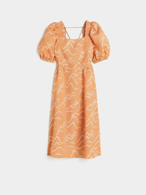 Платье миди H&M модель 1171086wer_Абрикосовый Фото