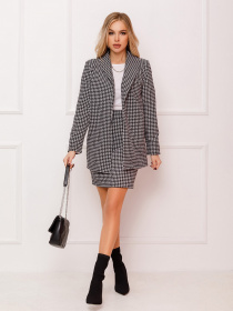 Костюмы ISSA Plus модель 13093_blackwhite Фото