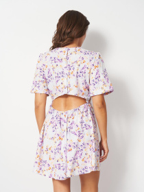 Платье мини H&M модель 9961273wer_Комбинированный Фото