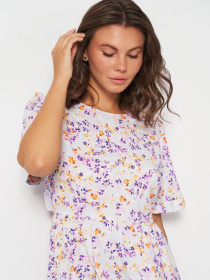 Платье мини H&M модель 9961273wer_Комбинированный Фото