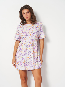 Платье мини H&M модель 9961273wer_Комбинированный Фото