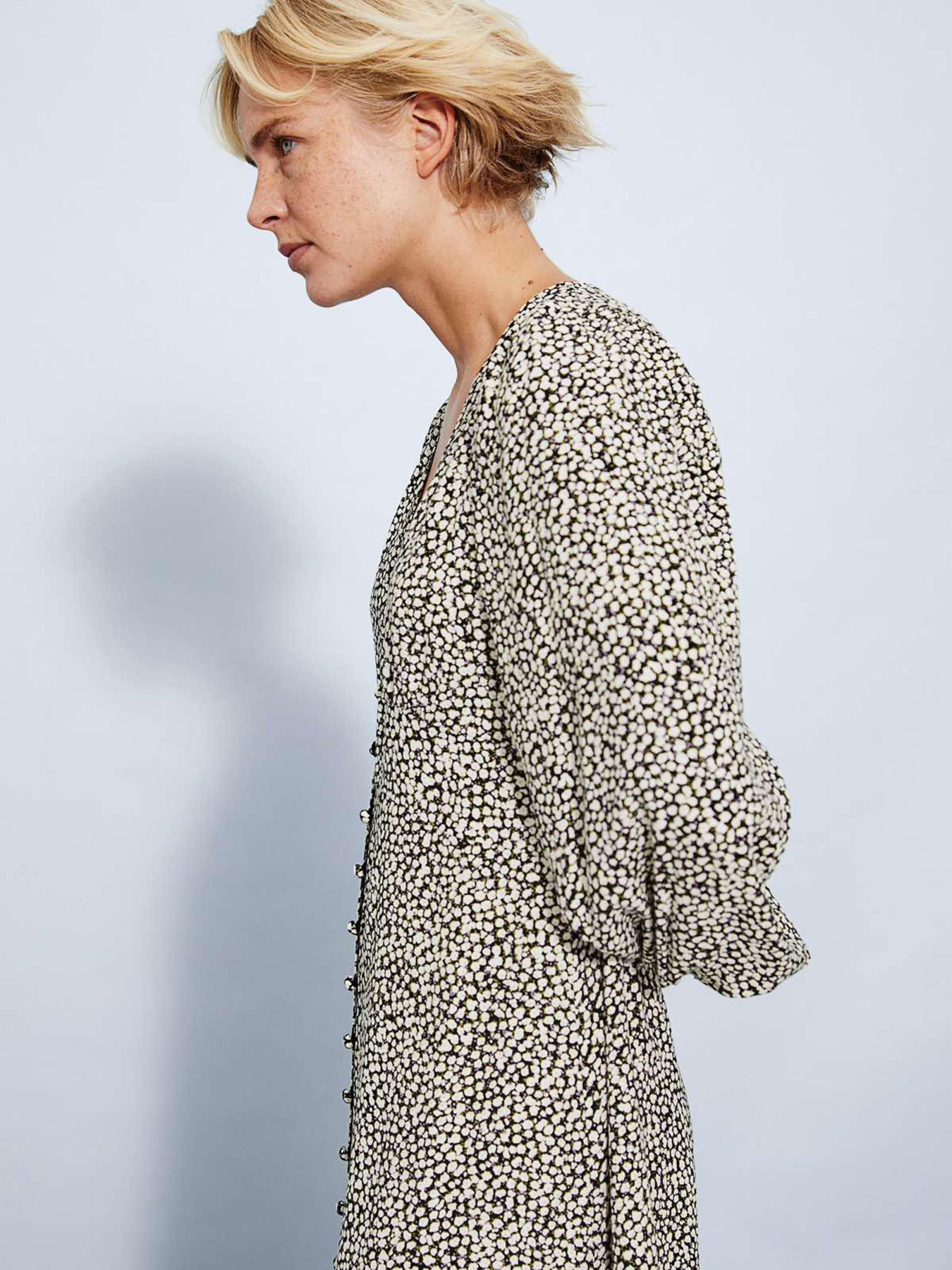 Платье макси H&M модель 9534163wer_Комбинированный Фото