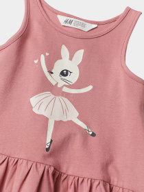 Сукня міді H&M модель 8061371kwer_Розовый Фото