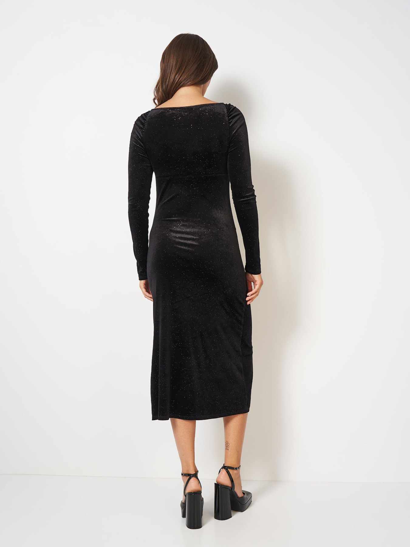 Платье миди Monki модель 6548527wer_Черный Фото