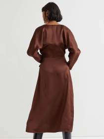 Платье миди H&M модель 10126940wer_Коричневый Фото