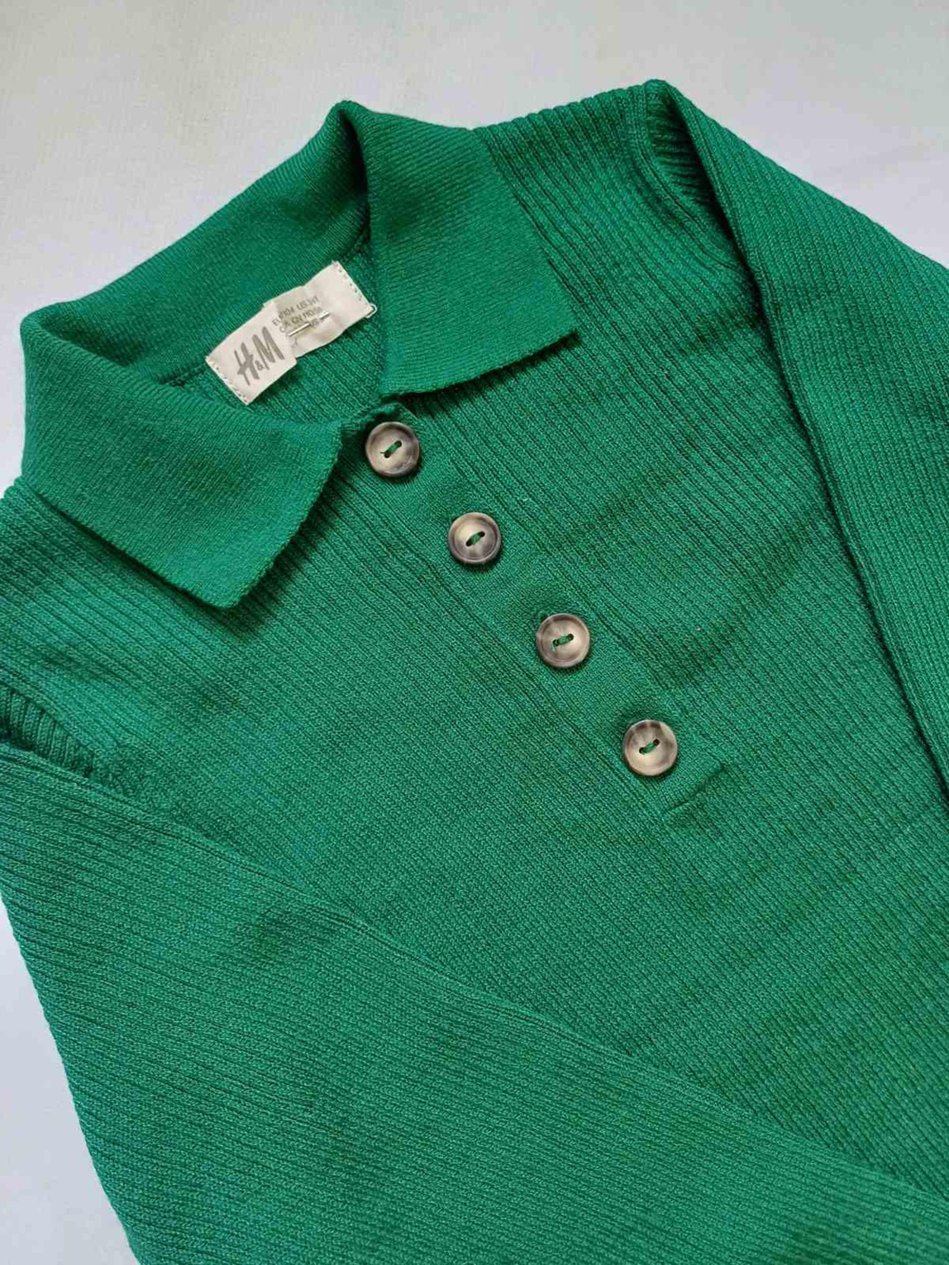 Платье миди H&M модель 2896143kwer_Зеленый Фото