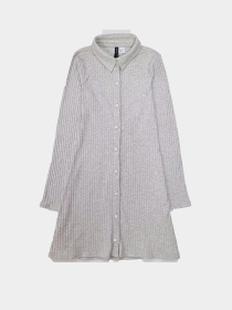 Платье мини H&M модель 9946052wer_Светло-серый Платье мини H&M модель 9946052wer_Светло-серый Фото