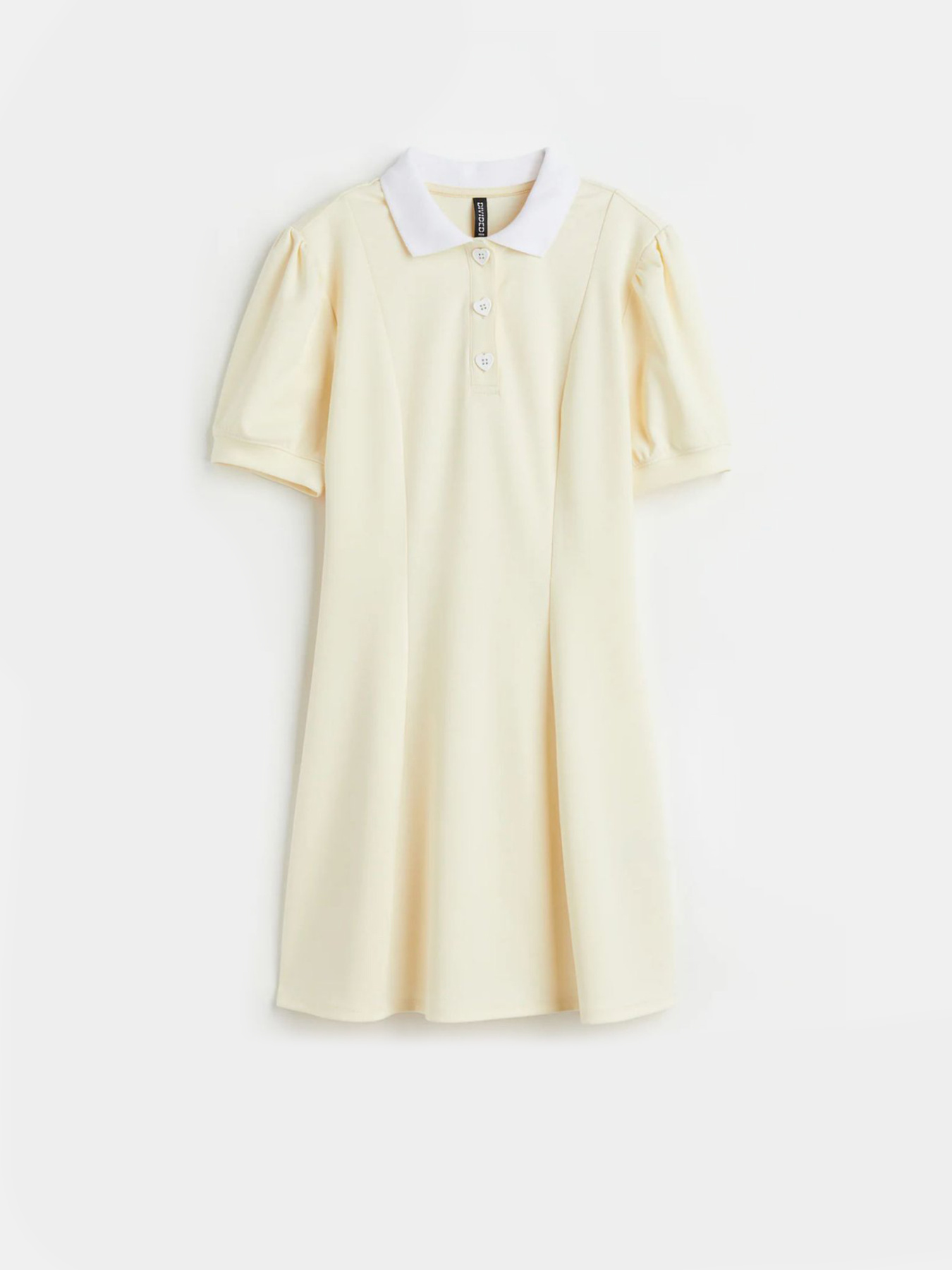 Платье мини H&M модель 10710135wer_Светло-желтый Фото