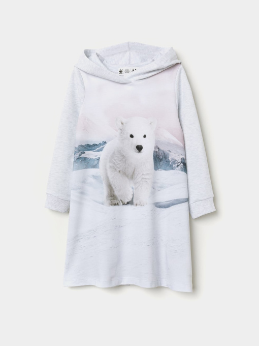 Платье миди H&M модель 6915888kwer_Светло-серый Фото