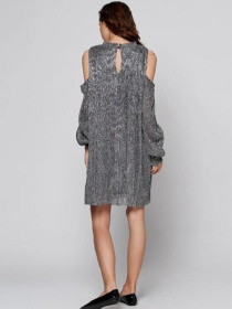 Платье мини H&M модель 6958143wer_Серебристый Фото