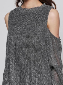 Платье мини H&M модель 6958143wer_Серебристый Фото