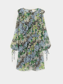 Платье мини H&M модель 8309531wer_Комбинированный Фото