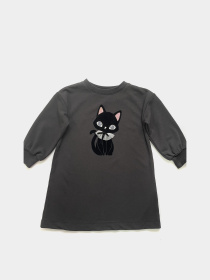 Платье миди H&M модель 5205676kwer_Темно-серый Фото