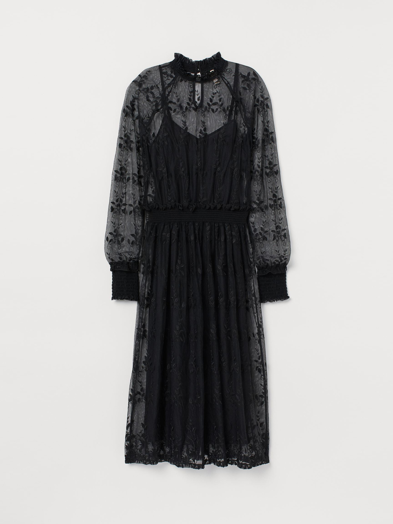 Платье миди H&M модель 7957760wer_Черный Фото