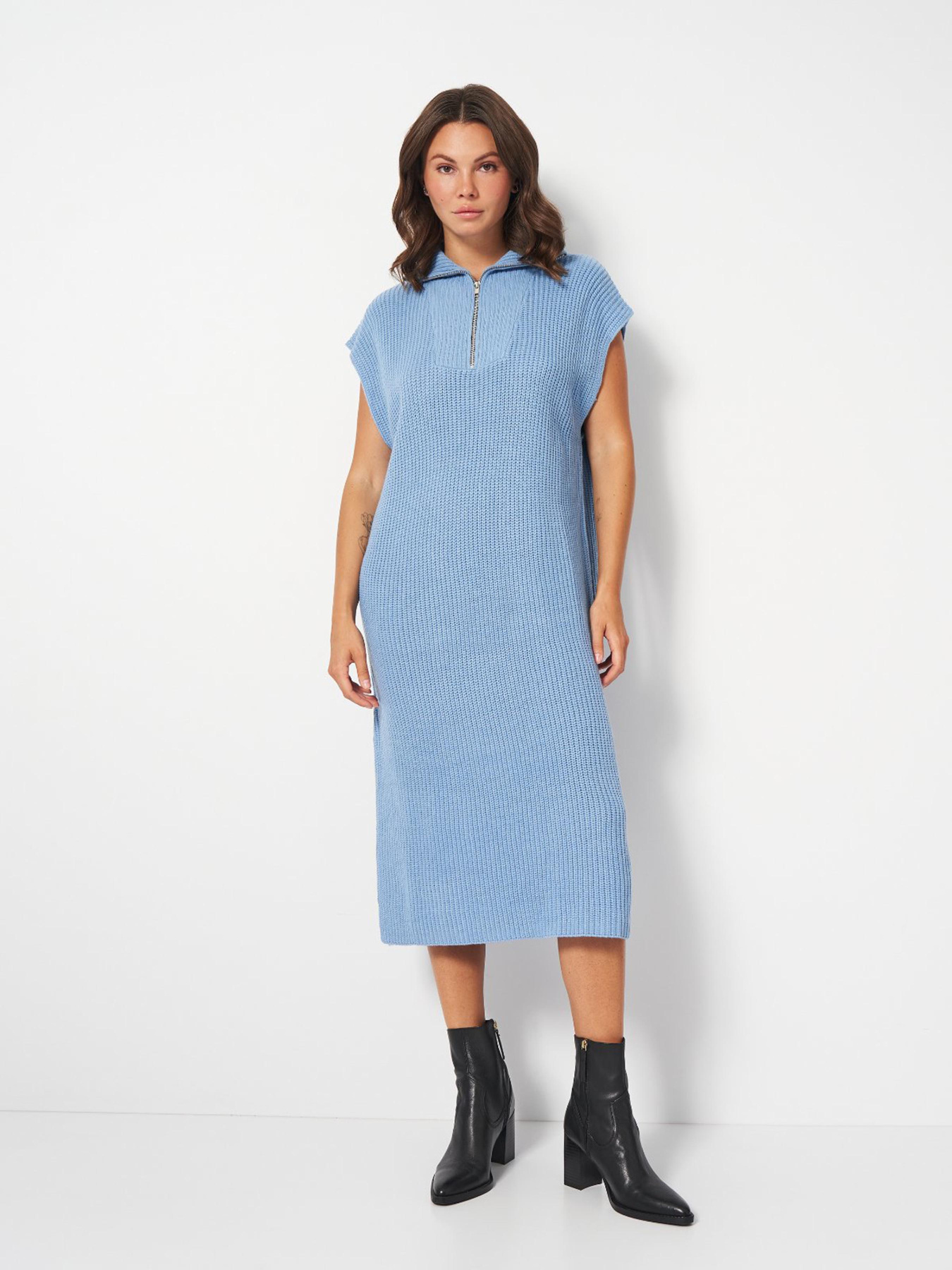 Сукня міді Monki модель 3362478wer_Голубой Фото