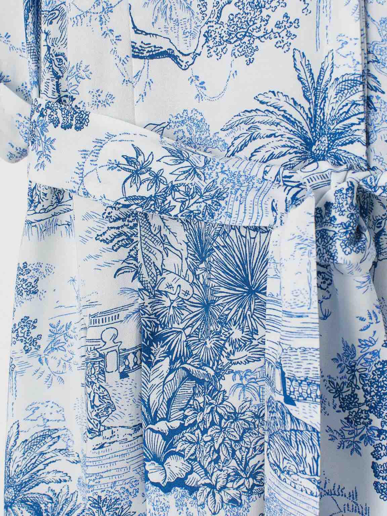 Платье миди H&M модель 7741090wer_Бело-синий Фото